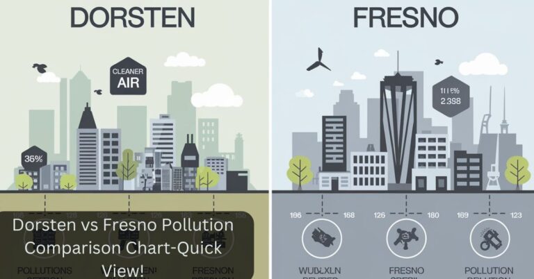 dorsten vs fresno pollution comparison chart