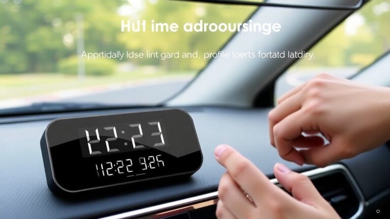 baimoqi car digital clock instructions