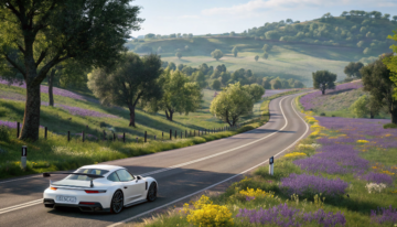 Exploring the Serenity of a Relaxing Scenic Driving Simulator